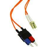 C2G 1m LC-SC 50/125 OM2 Duplex Multimode PVC Fiber Optic Cable - Orange