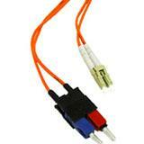 C2G 3m LC-SC 50/125 OM2 Duplex Multimode PVC Fiber Optic Cable - Orange