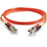 C2G 3m LC-LC 50/125 OM2 Duplex Multimode PVC Fiber Optic Cable - Orange