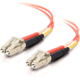 C2G 4m LC-LC 50/125 OM2 Duplex Multimode PVC Fiber Optic Cable - Orange