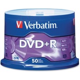 VERBATIM AMERICAS LLC Verbatim 95037 DVD Recordable Media - DVD+R - 16x - 4.70 GB - 50 Pack Spindle