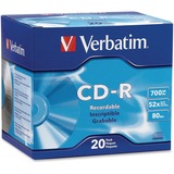 VERBATIM AMERICAS LLC Verbatim 94936 CD Recordable Media - CD-R - 52x - 700 MB - 20 Pack Slim Case