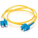 C2G 1m SC-SC 9/125 OS1 Duplex Singlemode PVC Fiber Optic Cable - Yellow