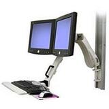 Ergotron HD Combo Dual-Monitor Arm, Keyboard Tray with Sliding Mouse Tray