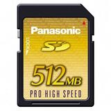 RP-SDK512U1A - Panasonic 512MB SD Memory Card