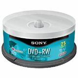 25PK DVD+RW 4.7GB 4X-SPINDLE