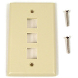 BELKIN Belkin 3 Socket Keystone Network Faceplate