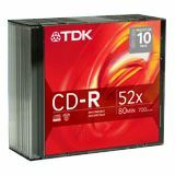 TDK 52x CD-R Media