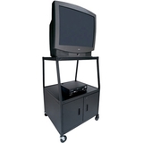 Bretford BBC54-M4 Wide Body A V Cart With Cabinet
