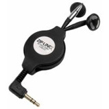 Cables Unlimited Ziplinq Retractable Stereo Earphones