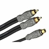image of Monster Cable Monster Standard THX-Certified Adapter Cable - 2 x RCA Male to 1 x RCA Female
