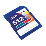 SD/512 - Kingston - Flash memory card - 512 MB - SD