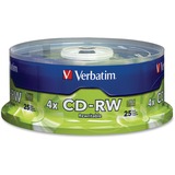 VERBATIM Verbatim 95169 CD Rewritable Media - CD-RW - 4x - 700 MB - 25 Pack Spindle
