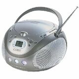 Coby Electronics MP-CD451 Portable Stereo MP3 CD Boombox with AM FM Tuner
