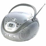 Coby Portable CD Player with AM/FM Stereo Tuner - CXCD241SLV