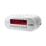 Coby Digital AM/FM Alarm Clock Radio CRA48WHT