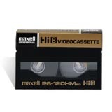P6-120 XRM/2 - Maxell Hi8 Videocassette - 0.31" - 120Minute - Analog Videocassette