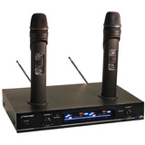 Pyle PDWM3000 Dual VHF Rechargeable Wireless Microphone System
