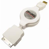 Cables Unlimited Ziplinq Retractable iPod Firewire Charge and Synch Cable