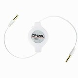 Cables Unlimited Ziplinq Retractable 3.5mm White Audio Cable
