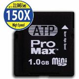 Atp 1GB ProMax miniSD card - 150x