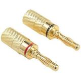 OEM SYSTEMS OEM Systems Gold-Plated Compression Screw-on Banana Plugs
