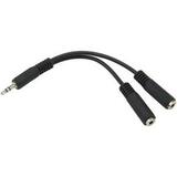 Petra Headphone Splitter Cable Adapter - 1 x 2.5mm Male to 2 x 2.5mm Female - 6