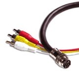 Cables To Go RapidRun Composite Video/Stereo Audio Break-Away Flying Lead