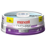 Maxell 4x DVD+RW Media - 4.7GB - 120mm Standard - 15 Pack