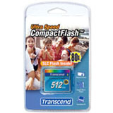 Transcend 512MB CompactFlash Card - 80x