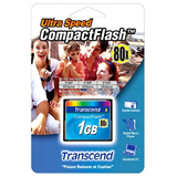 TRANSCEND INFORMATION Transcend 1GB CompactFlash Card - 80x