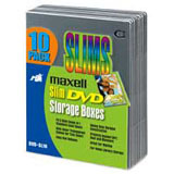 Maxell Slim DVD Storage Boxes - Book Fold - Silver