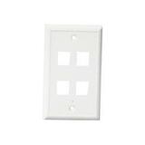 Channel Vision 4 Socket Faceplate - White