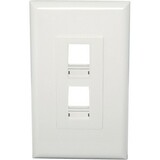 Channel Vision 2 Socket Decora-Style Faceplate - Almond
