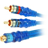 METRA Raptor Neon Blue Series RCA Y-cable