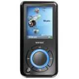 SANSA 6GB E270 MP3 PLAYER EXPANDABLE W/ COLOR SCREEN