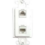 WPA-DD - Linear 2 Socket Network Faceplate