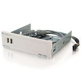 Cables To Go Port Authority 2 USB 2.0 HI-Seed Front-Bay Hub - 2 x 4-pin Type A USB 2.0 - USB Front-panel, 1 x - USB Upstream - Internal