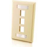 C2G 3 Socket Keystone Network/Multimedia Faceplate 03712