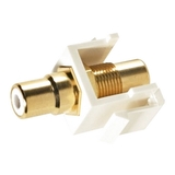 Steren RCA Keystone Modular Gold Insert - 310463WH