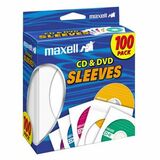 MAXELL Maxell CD-402 CD/DVD Sleeves (100-Pack)