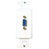 Cables To Go Decorative DB9 Insert - White