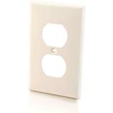 Cables To Go NEMA 106 Electrical Faceplate - 1-Gang - White