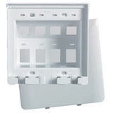 On-Q Legrand 8 Socket Hide-A-Port Faceplate