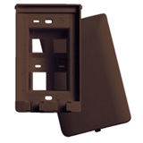 On-Q Legrand 4 Socket Hide-A-Port Faceplate