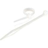 C2G C2G 6in Releasable/Reusable Cable Ties - White - 50pk