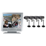 TFT-1504Q - Clover TFT-1504Q 4-Channel Quad Observation System - 4 x Monitor, Camera - 15" Active Matrix TFT Color LCD