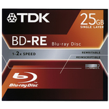 TDK 2x BD-RE Media - 25GB - 120mm Standard - 1 Pack
