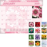 Visual Organizer Antique Floral Desk Pad Calendar
