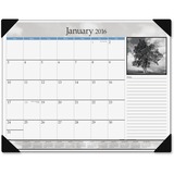 At-A-Glance Black & White Monthly Desk Pad Calendar DMD16200